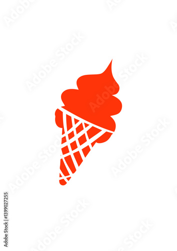 glace icone cornet dessin