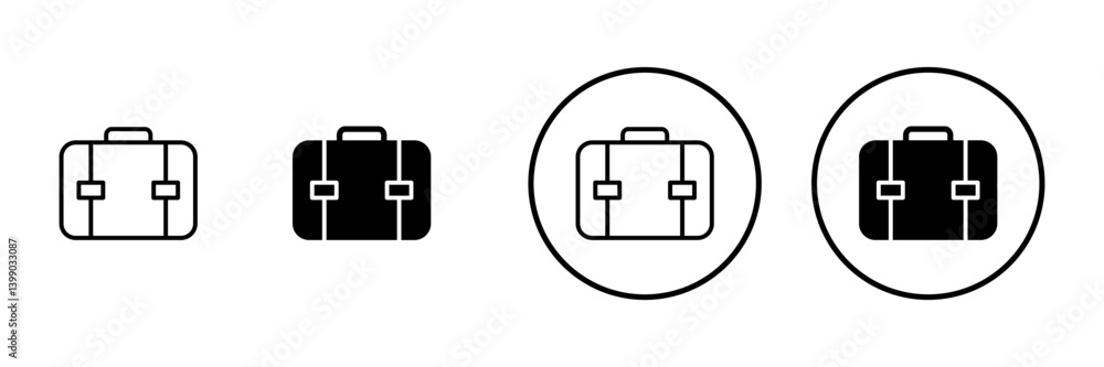 Briefcase icon vector. suitcase sign and symbol. luggage symbol. Briefcase icon vector. suitcase sign and symbol. luggage symbol.