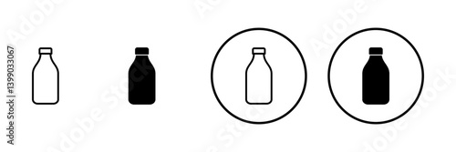 Bottle icon vector. bottle sign and symbol
