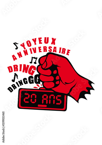 20 ans poing radio reveil frappe anniversaire