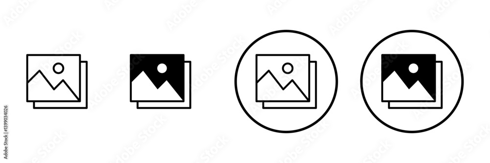 Picture icon vector. photo gallery sign and symbol. image icon Picture icon vector. photo gallery sign and symbol. image icon