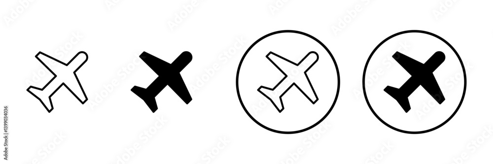 Plane icon vector. Airplane sign and symbol. Flight transport symbol. Travel sign. aeroplane Plane icon vector. Airplane sign and symbol. Flight transport symbol. Travel sign. aeroplane