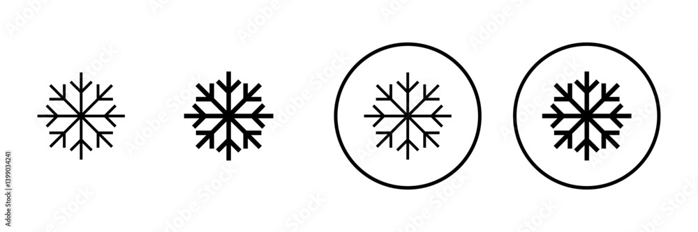 Snow icon vector. snowflake sign and symbol Snow icon vector. snowflake sign and symbol