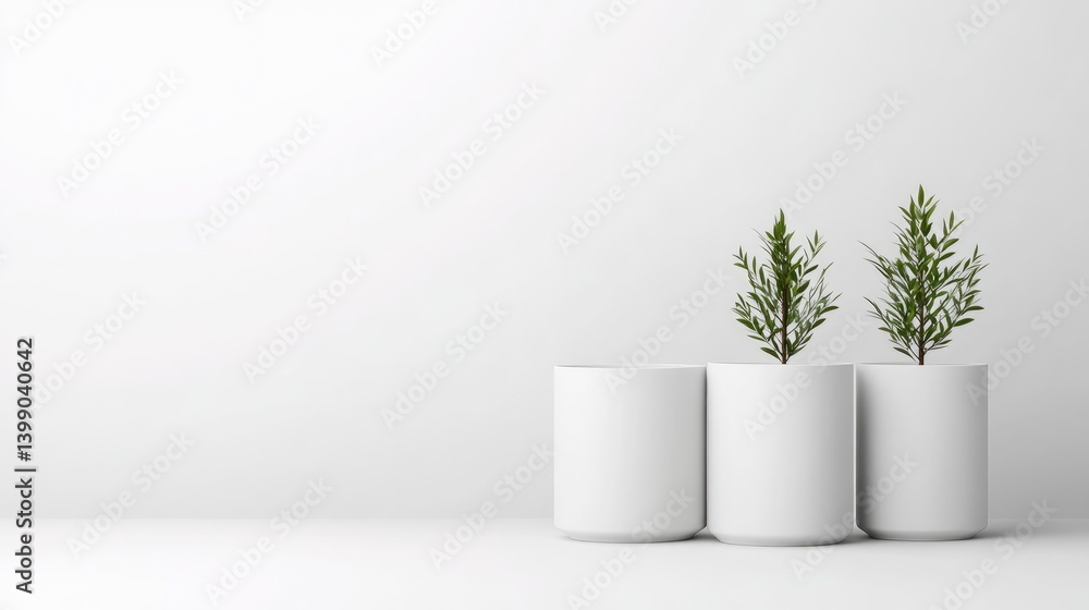 Minimalist planter arrangement
