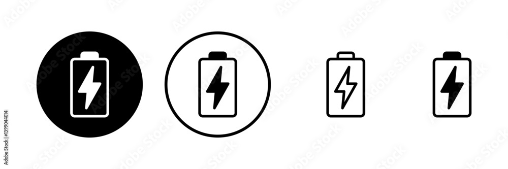 Battery icon vector illustration. battery charging sign and symbol. battery charge level Battery icon vector illustration. battery charging sign and symbol. battery charge level