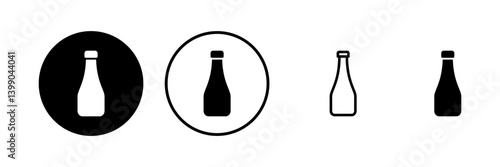 Bottle icon vector illustration. bottle sign and symbol