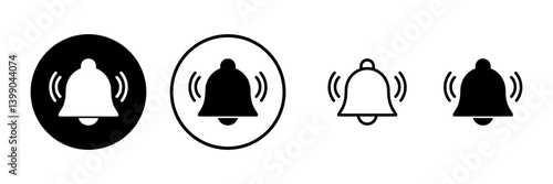 Bell Icon vector illustration. Notification sign and symbol for web site design