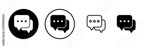 Chat icon vector illustration. speech bubble sign and symbol. comment icon. message