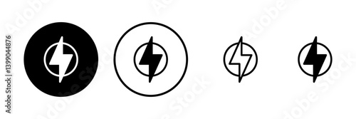 Lightning icon vector illustration. electric sign and symbol. power icon. energy sign