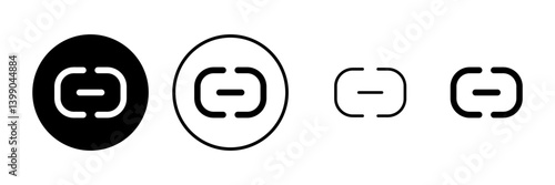 Link icon vector illustration. Hyperlink chain sign and symbol