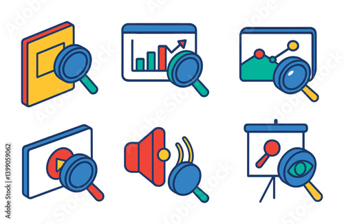 Isometric flat vector set of icons of touch control settings: gestures, swipe, double tap, long press, multi-touch, zoom, rotate, drag. isolated transparent background.