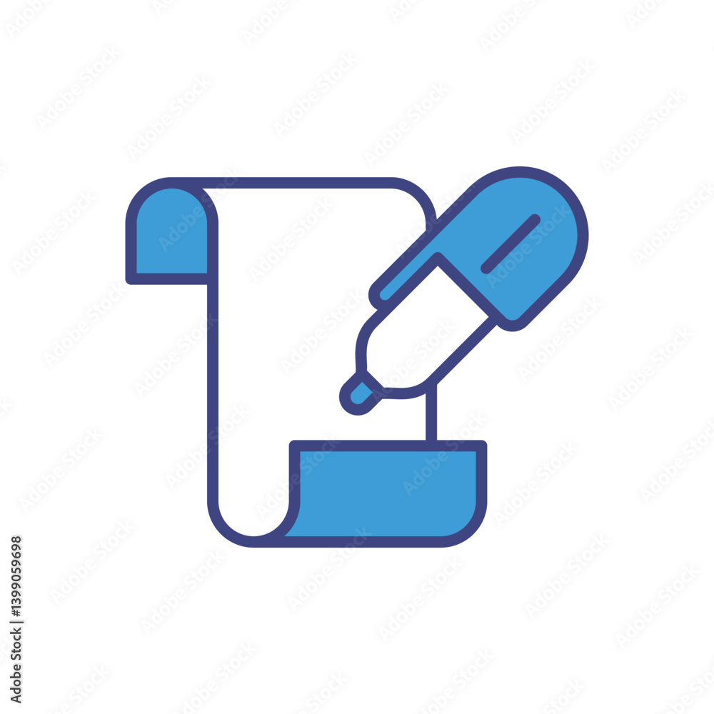 Writing Info icon vector stock illustration Writing Info icon vector stock illustration