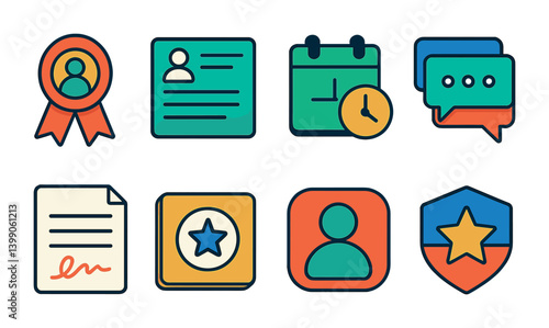 Isometric flat vector set of icons of charity and donation: hand with heart, heart donation, volunteer icon, charity box, heart globe, helping hands, gift with heart, heart community. . Minimal