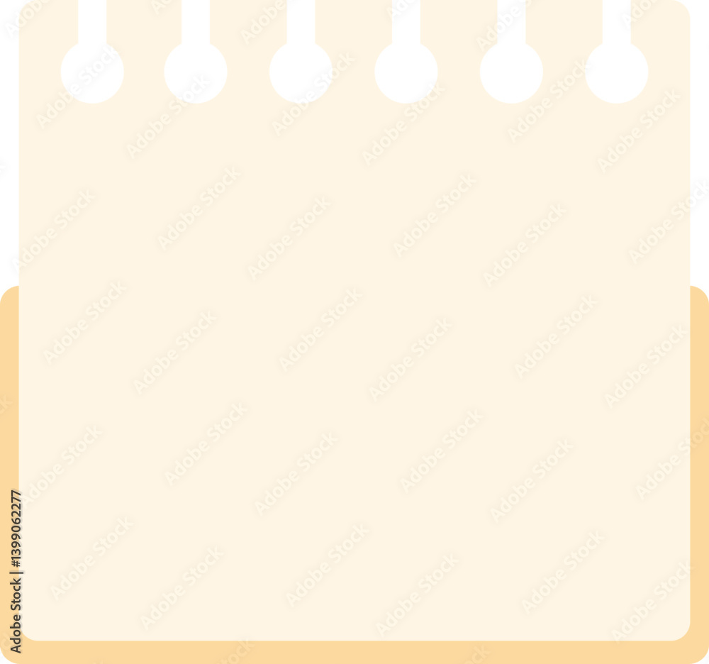 Illustration of a Blank Notepad Simple Notebook Illustration of a Blank Notepad Simple Notebook