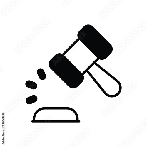 Judicial Info icon vector stock illustration