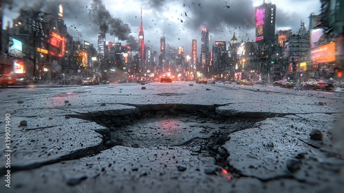 Grungy Industrial Concrete Texture in High-Quality Photorealistic Image