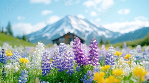 Obraz na płótnie Mountain meadow flowers w salonie
