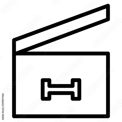 Film Movie Theater Line Icon