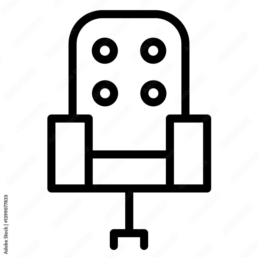 Seat Chair Cinema Line Icon Seat Chair Cinema Line Icon