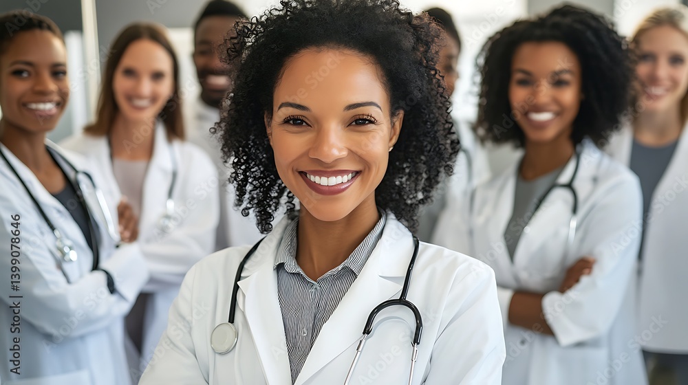 Confident Medical Team: Diverse Doctors Ready to Serve Confident Medical Team: Diverse Doctors Ready to Serve