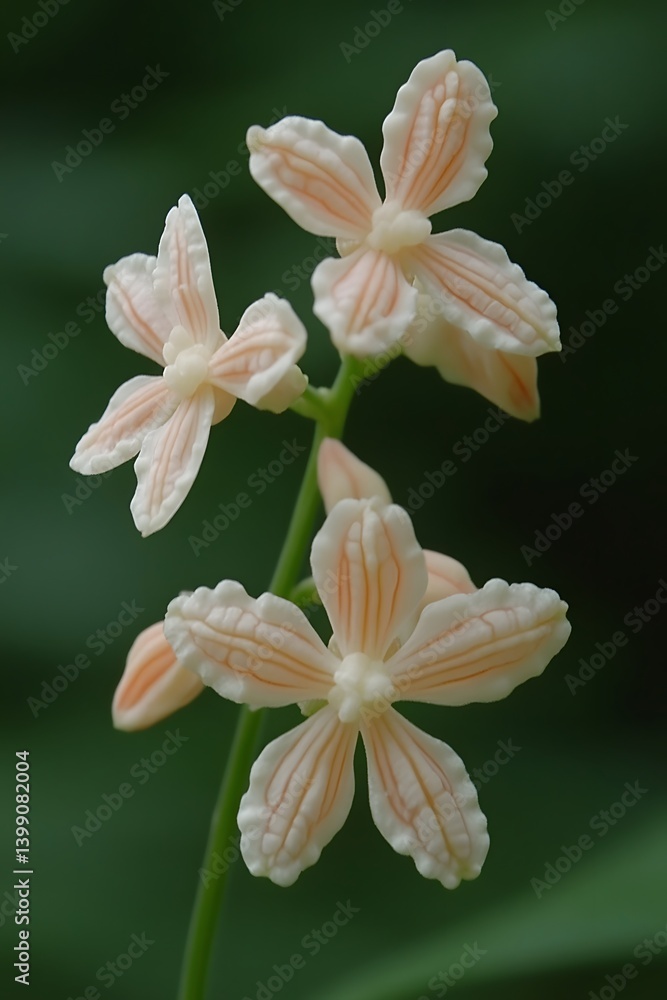 Fototapeta premium Delicate Peach Blossom Flowers Close Up Macro Photography