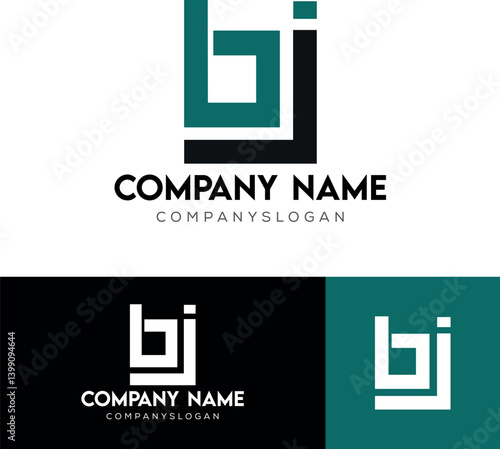 Letter BJ Logo, icon vector, company name logo