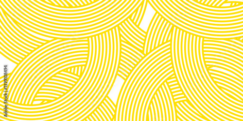 Pasta background, spaghetti abstract geometric pattern. Macaroni yellow poster. Wavy abstract pattern.vector eps10