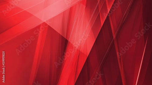 Abstract Red Geometric Background