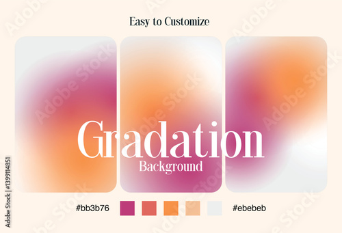 Minimalist Gradient Textures with Color Palettes