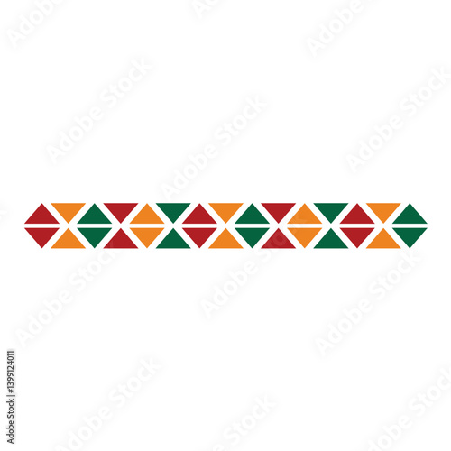 Juneteenth Freedom Day frame border. Black history month Independence Day illustration.