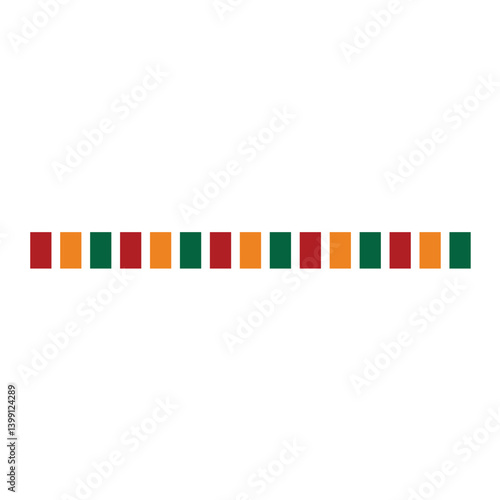 Juneteenth Freedom Day frame border. Black history month Independence Day illustration.