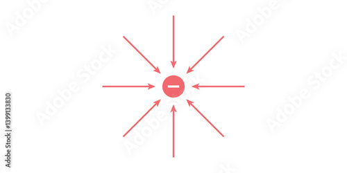 Electrostatic Field of an Isolated Negative Charge. Electric Lines of Force.