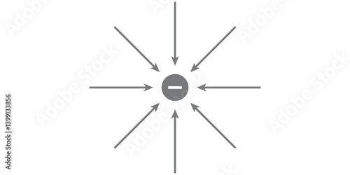 Electrostatic Field of an Isolated Negative Charge. Electric Lines of Force.