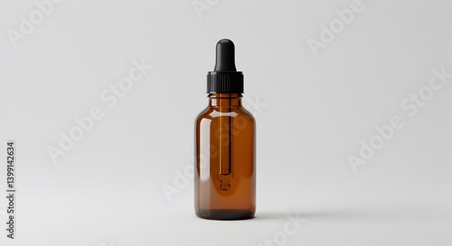 Wallpaper Mural Brown bottle with dropper against a plain background showcasing the container Torontodigital.ca