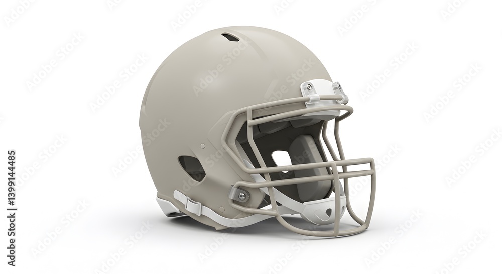 Naklejka premium American Football Protective Headgear: A High-Quality Studio Shot for Sports