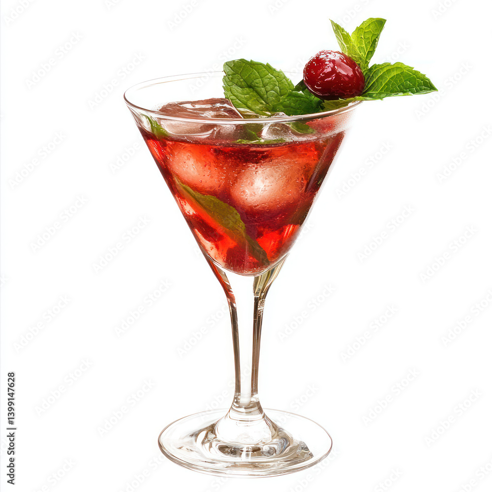 cocktail with strawberry cocktail with strawberry