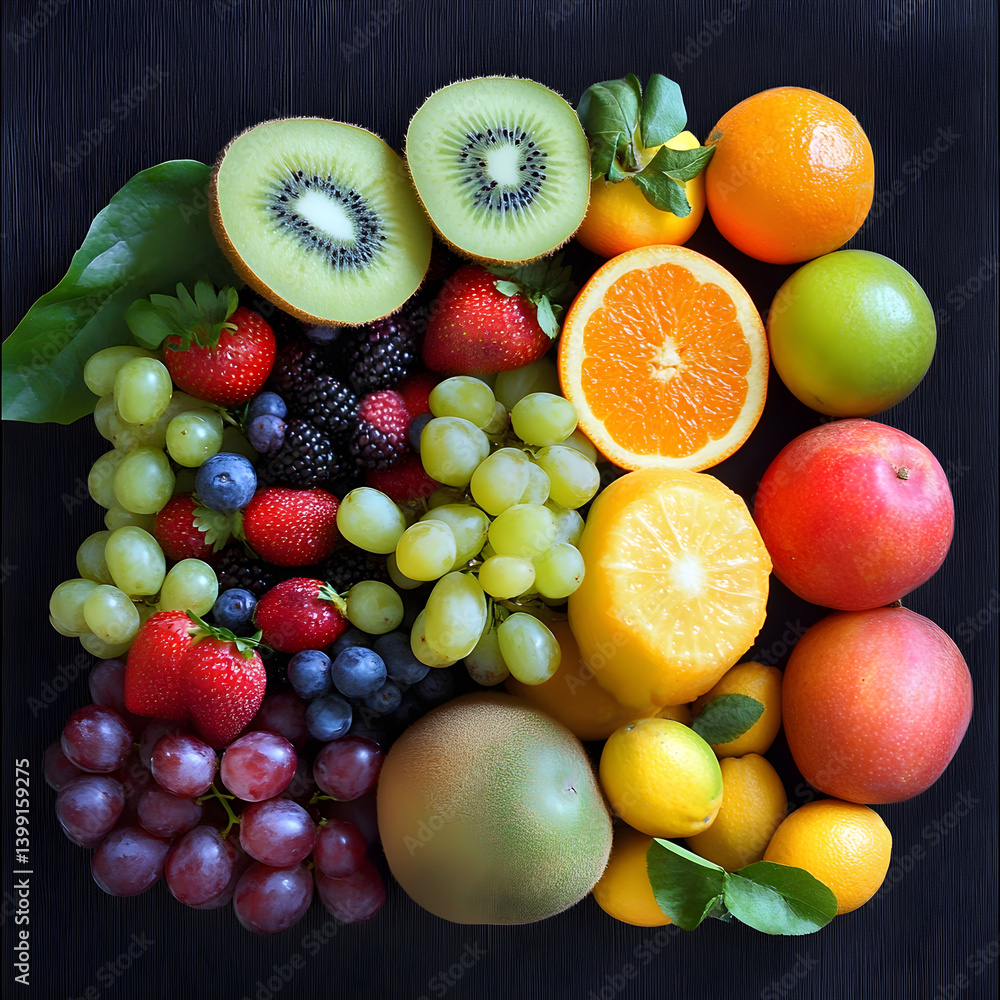 Assorted healthy fruits Assorted healthy fruits