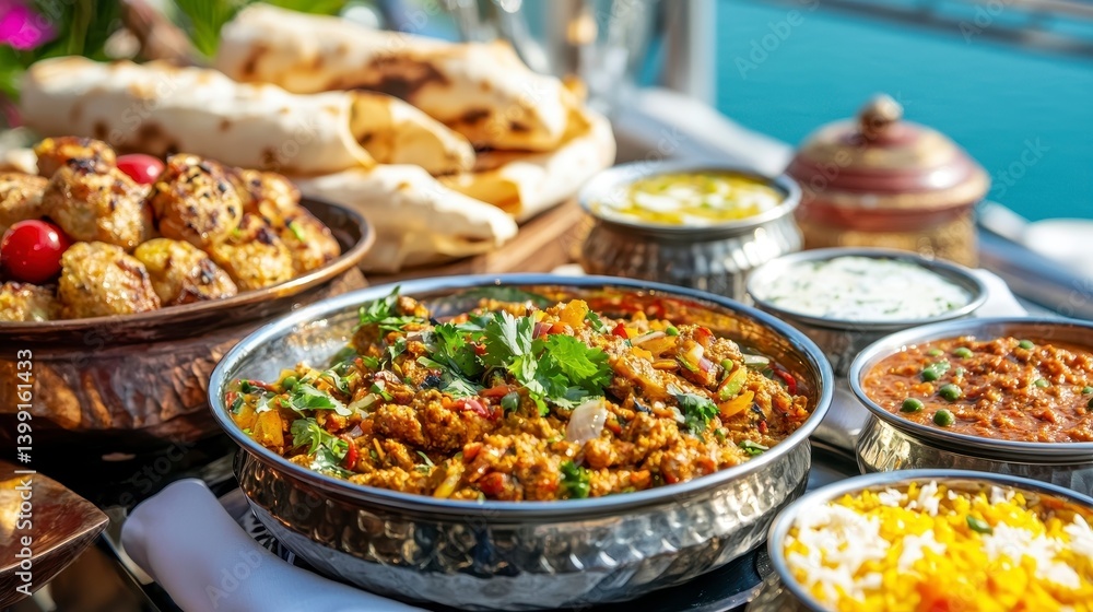 Delicious Indian Cuisine Spread Delicious Indian Cuisine Spread
