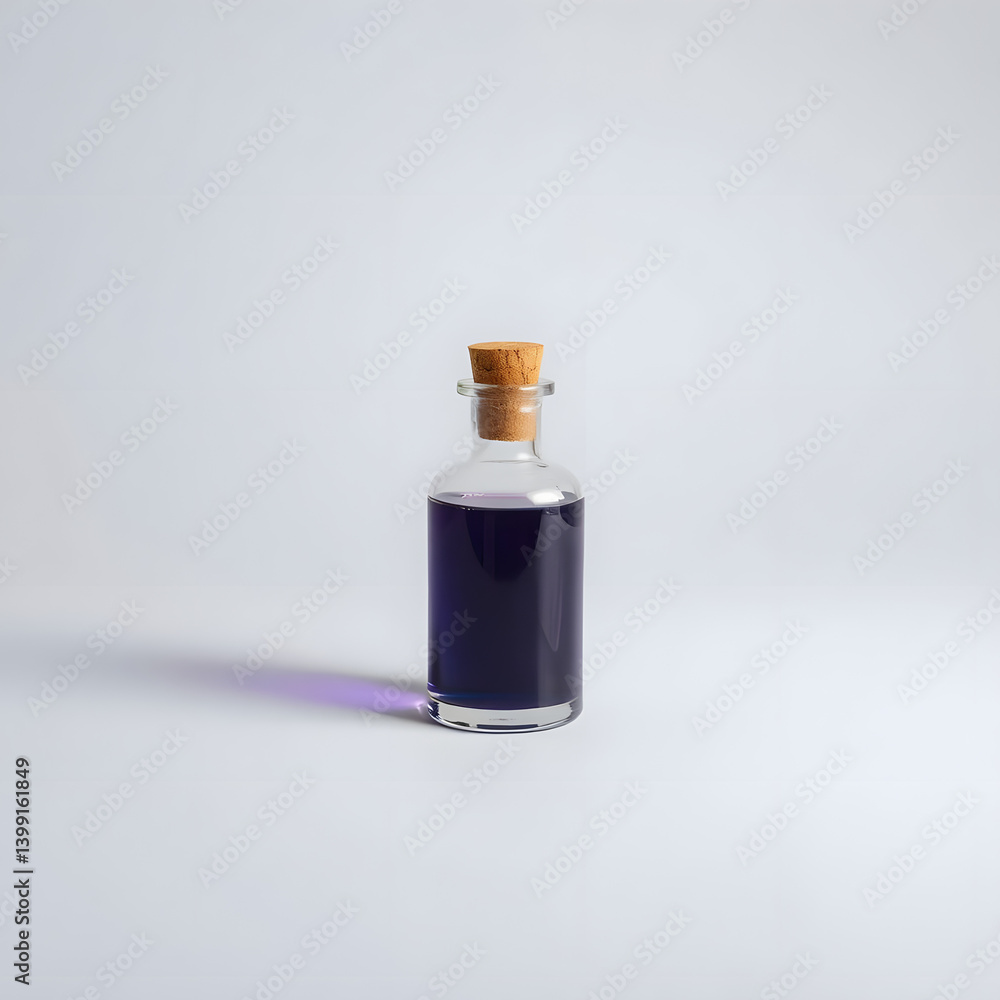 3D Dark İndigo Magic Potion Bottle for Fantasy Game 3D Dark İndigo Magic Potion Bottle for Fantasy Game