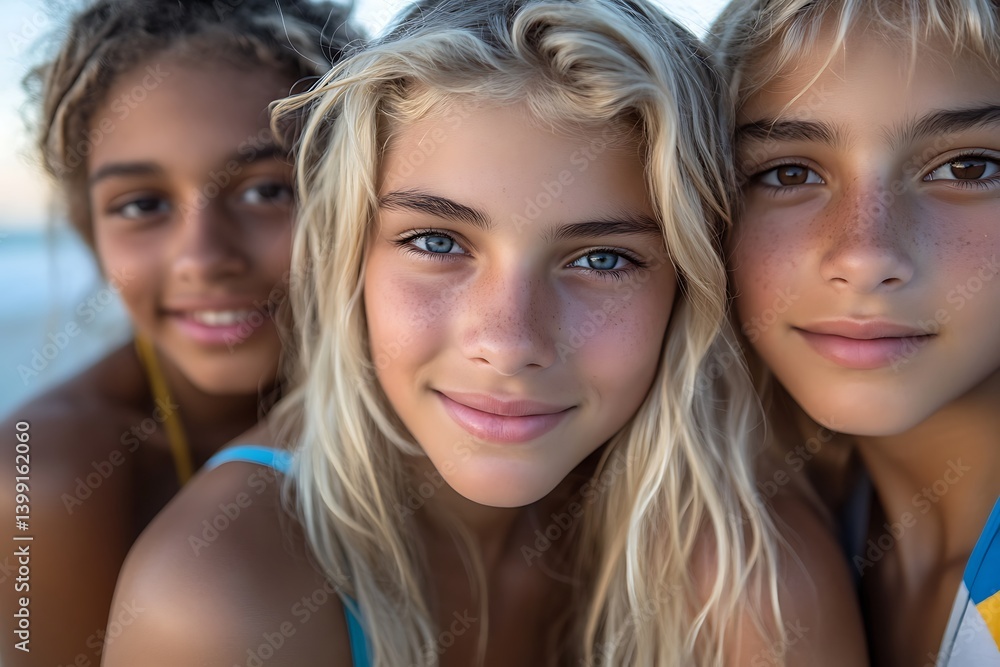 Kids Beach Portrait Kids Beach Portrait