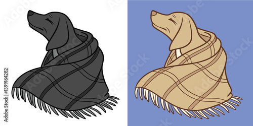 Organic Wool Blanket Black and white, comfortable of coloring blanket, offer relaxation at home