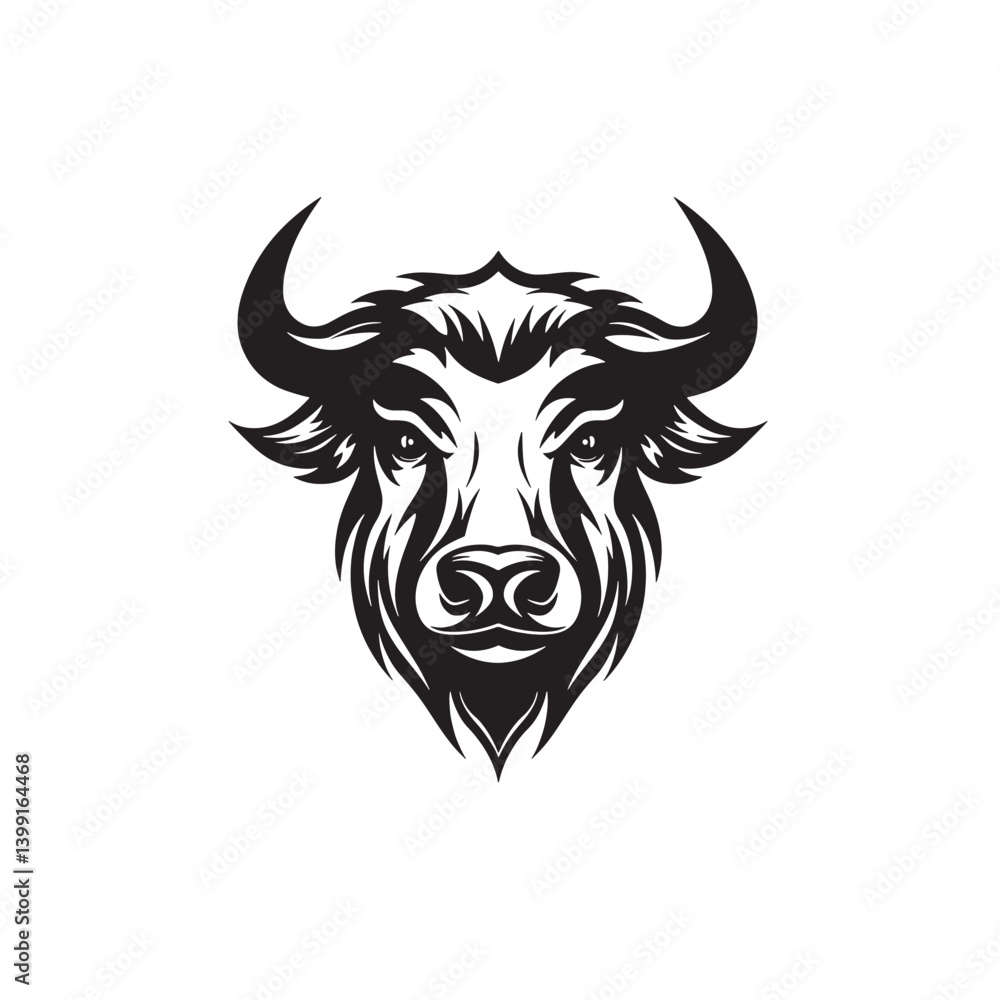 Clean and Modern Buffalo Logo Vector Clean and Modern Buffalo Logo Vector
