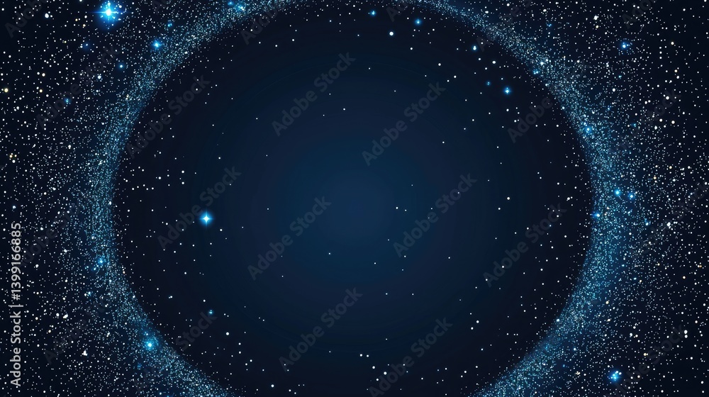 Stunning Night Sky with Vibrant Stars and Distant Galaxies on a Deep Blue Background Stunning Night Sky with Vibrant Stars and Distant Galaxies on a Deep Blue Background