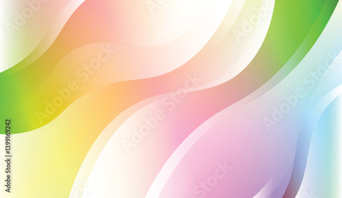 Modern Background With Wave Gradient Shape. For Your Design Wallpapers Presentation. Vector Illustration with Color Gradient.
