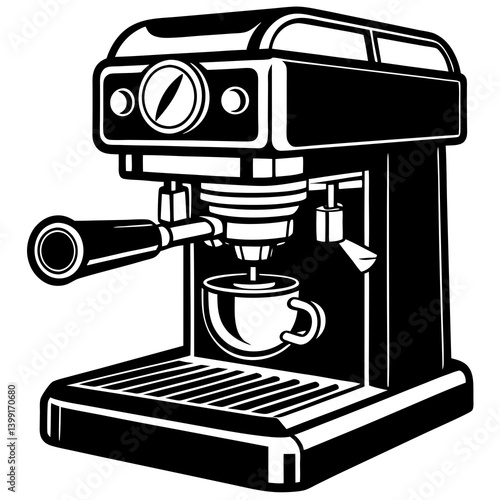 coffee maker on white background