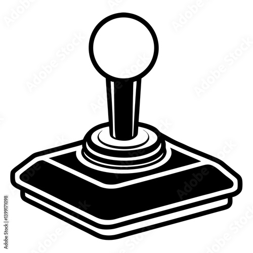 retro joystick vector illustration
