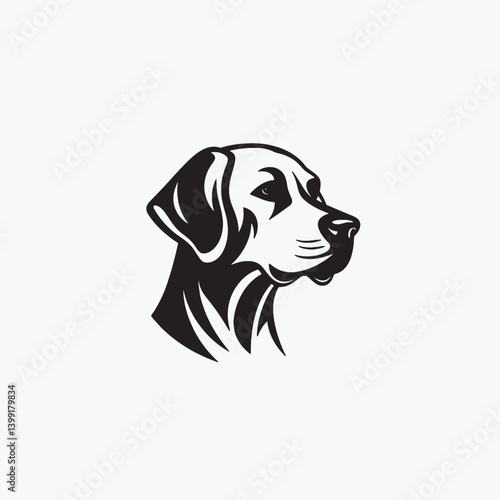 Simple Dog Mascot Logo Vector Format