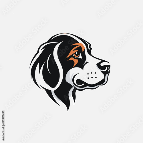 Silhouette Dog Icon Vector for Products