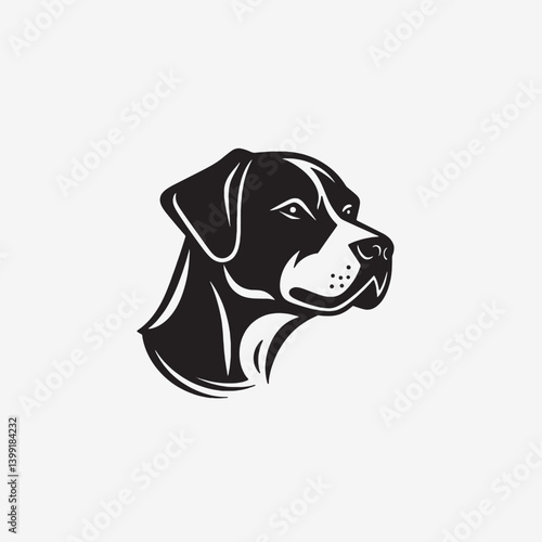 Dog Face Logo Design Isolated Vector