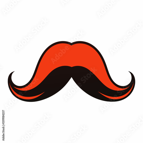 Classic mustache vector design perfect for Father’s Day t-shirts, greeting cards, mugs, and posters.